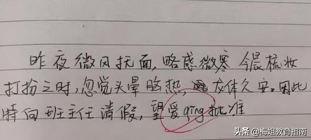 学生请假单家长怎么写(学生请假单图片)